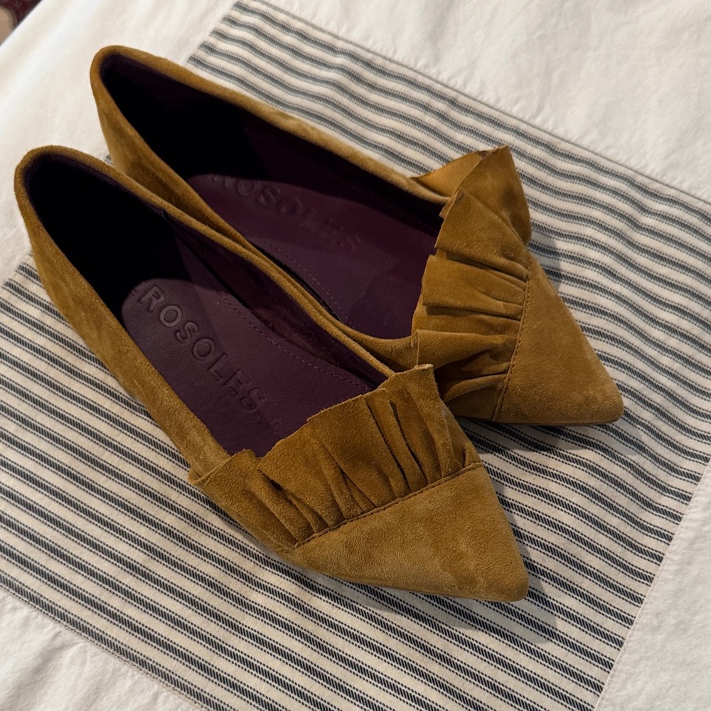 Aerosoles Tan Suede Flats